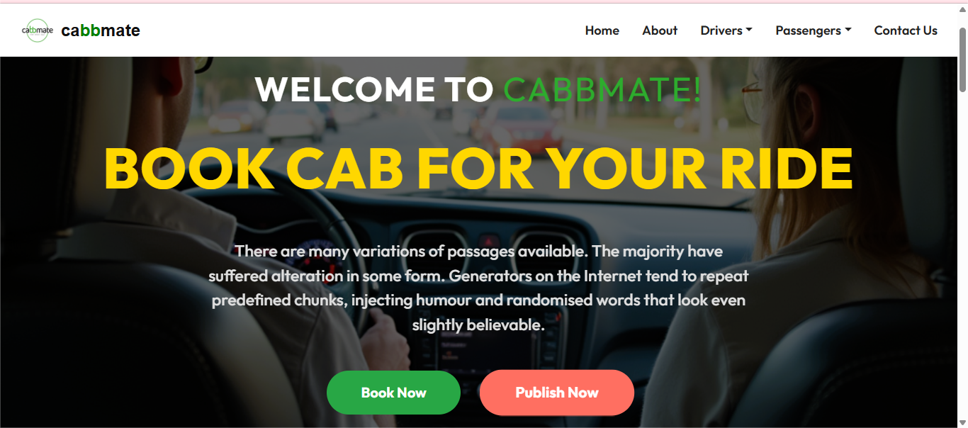 cab booking system